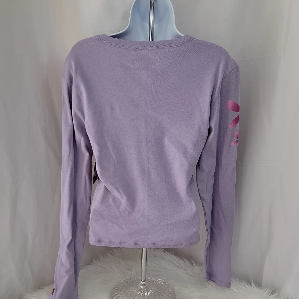 Awkward Purple LS Knit Shirt Size L Teen Girls New NWT - Picture 3 of 5